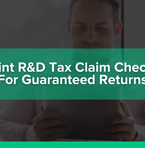 5 point R&D tax claim checklist