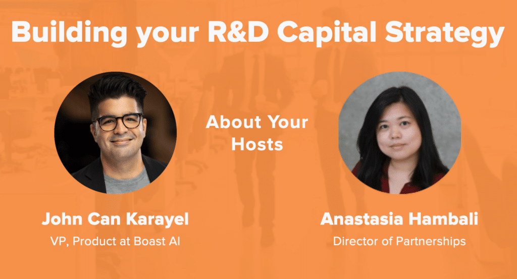 Building your R&D Capital Strategy